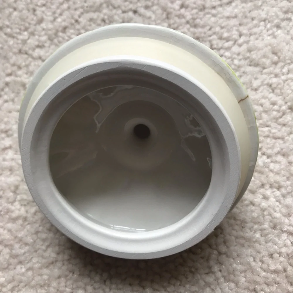 Zrike Hand-Painted Floral & Plaid Ceramic Canister with Lid